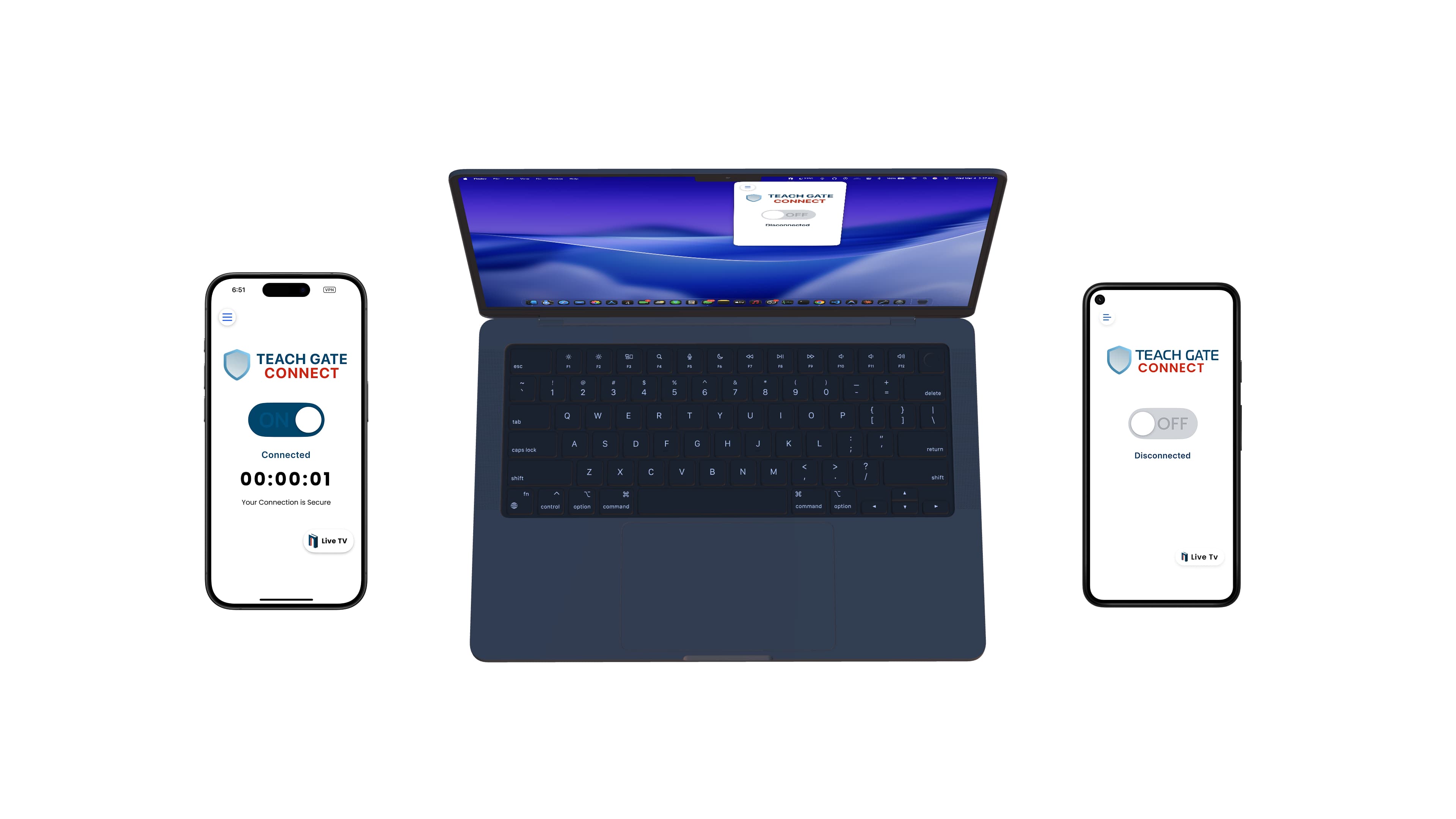 Teach Gate on MacBook, iPhone, and Android
